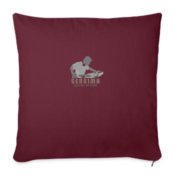 Sensi-Merch - Sofakissenbezug 45 x 45 cm - Burgunderrot - Vorne