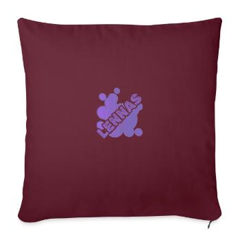 Cadeau pour Lennas - Housse de coussin décorative 45 x 45 cm - bordeaux - Devant