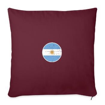 Argentinien Argentinische Flagge Argentinier - Sofakissenbezug 45 x 45 cm - Burgunderrot - Vorne