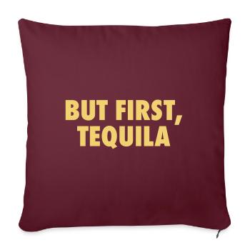 Mais d’abord Tequila - Housse de coussin décorative 45 x 45 cm - bordeaux - Devant
