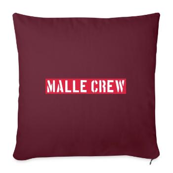 Équipage Malle - Housse de coussin décorative 45 x 45 cm - bordeaux - Devant