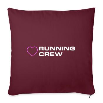 Équipe de course - Housse de coussin décorative 45 x 45 cm - bordeaux - Devant