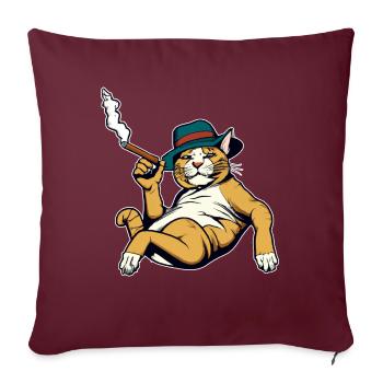 Cat Cat Cat Shirt Cat Gift Idea Kitten - Housse de coussin décorative 45 x 45 cm - bordeaux - Devant