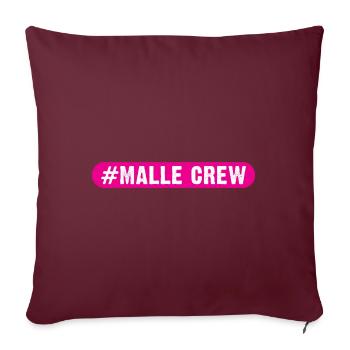 Équipage Malle - Housse de coussin décorative 45 x 45 cm - bordeaux - Devant