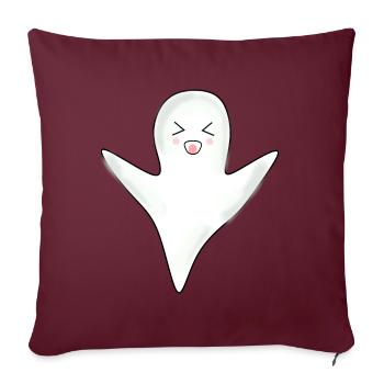 Kawaii Gespenst Geister Halloween Halloweenkostüm - Sofakissenbezug 45 x 45 cm - Burgunderrot - Vorne