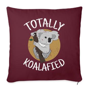 koala - Housse de coussin décorative 45 x 45 cm - bordeaux - Devant