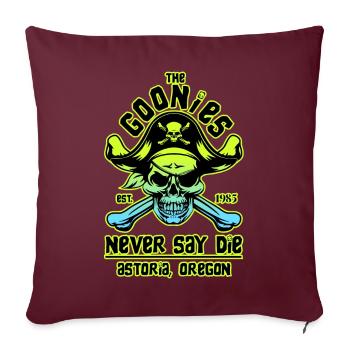 THE GOONIES 7 - Housse de coussin décorative 45 x 45 cm - bordeaux - Devant