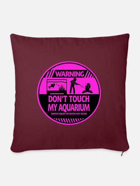 Aquarium - Sofakissenbezug 45 x 45 cm - Burgunderrot