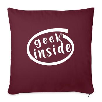 Geek drinnen - Sofakissenbezug 45 x 45 cm - Burgunderrot - Vorne