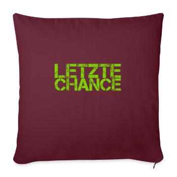 letzte Chance - Sofakissenbezug 45 x 45 cm - Burgunderrot - Vorne