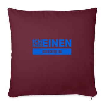 schlechte Laune - Sofakissenbezug 45 x 45 cm - Burgunderrot - Vorne