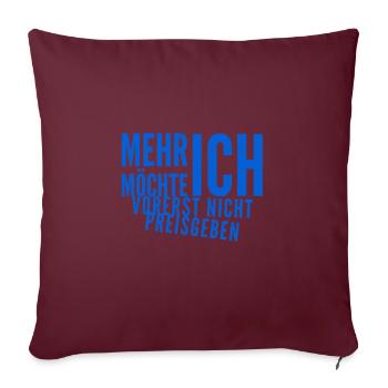 der Rest bleibt geheim - Sofakissenbezug 45 x 45 cm - Burgunderrot - Vorne