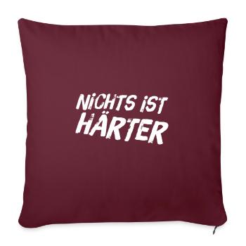 am härtesten - Sofakissenbezug 45 x 45 cm - Burgunderrot - Vorne