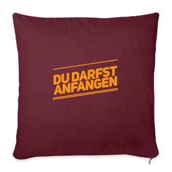 leg los - Sofakissenbezug 45 x 45 cm - Burgunderrot - Vorne