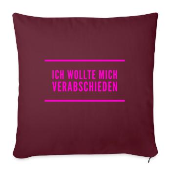 lebe wohl - Sofakissenbezug 45 x 45 cm - Burgunderrot - Vorne