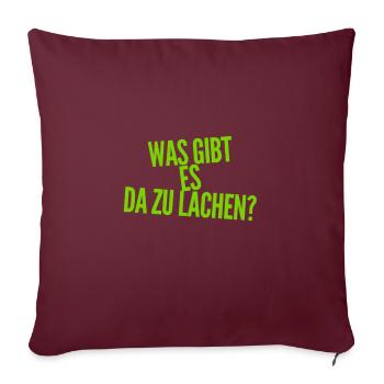 das ist nicht komisch - Sofakissenbezug 45 x 45 cm - Burgunderrot - Vorne