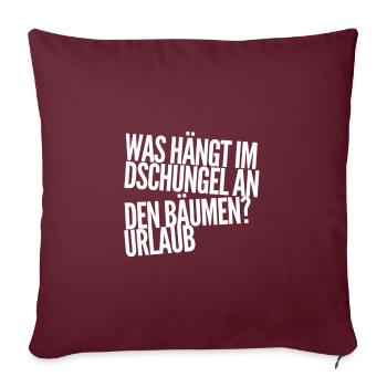 c’est-à-dire des vacances - Housse de coussin décorative 45 x 45 cm - bordeaux - Devant