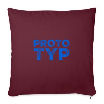 Je suis unique en son genre - Housse de coussin décorative 45 x 45 cm - bordeaux - Devant