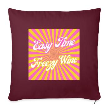 Easy Time Freezy Wine - Sofakissenbezug 45 x 45 cm - Burgunderrot - Vorne