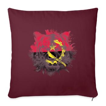 Angola - Sofakissenbezug 45 x 45 cm - Burgunderrot - Vorne