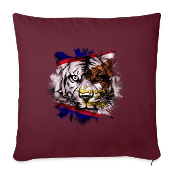 Amerikanisch-Samoa - Sofakissenbezug 45 x 45 cm - Burgunderrot - Vorne