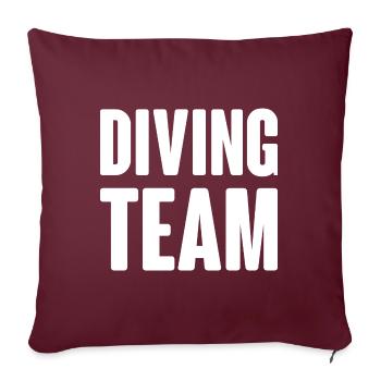 Diving Team - Sofakissenbezug 45 x 45 cm - Burgunderrot - Vorne