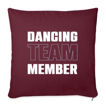 Équipe de danse - Housse de coussin décorative 45 x 45 cm - bordeaux - Devant