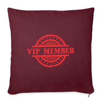 Vip Mitglied - Sofakissenbezug 45 x 45 cm - Burgunderrot - Vorne