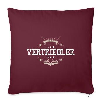Vertriebler Beruf - Sofakissenbezug 45 x 45 cm - Burgunderrot - Vorne