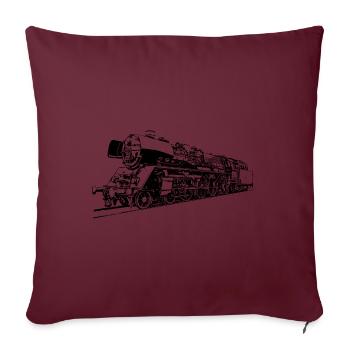 Locomotive à vapeur 03 1010 - Housse de coussin décorative 45 x 45 cm - bordeaux - Devant