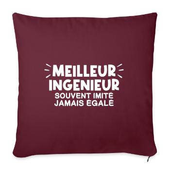 Ingénieur | Je suis le meilleur Ingénieur - Housse de coussin décorative 45 x 45 cm - bordeaux - Devant