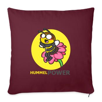HUMMEL - Sofakissenbezug 45 x 45 cm - Burgunderrot - Vorne