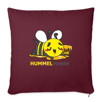HUMMEL - Sofakissenbezug 45 x 45 cm - Burgunderrot - Vorne