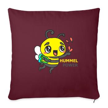 HUMMEL - Sofakissenbezug 45 x 45 cm - Burgunderrot - Vorne