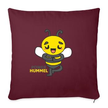 HUMMEL - Sofakissenbezug 45 x 45 cm - Burgunderrot - Vorne