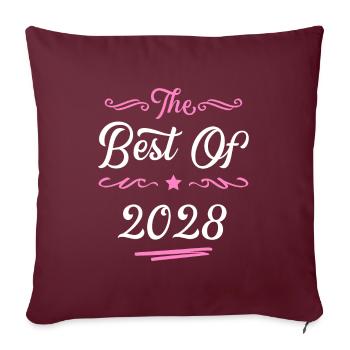 2028 best of - Housse de coussin décorative 45 x 45 cm - bordeaux - Devant