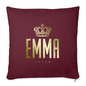 Emma - Housse de coussin décorative 45 x 45 cm - bordeaux - Devant