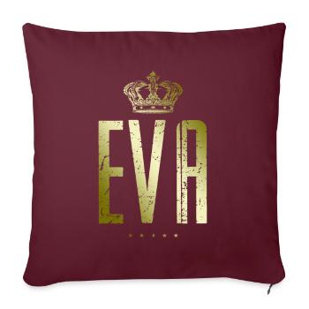 Eva - Sofakissenbezug 45 x 45 cm - Burgunderrot - Vorne