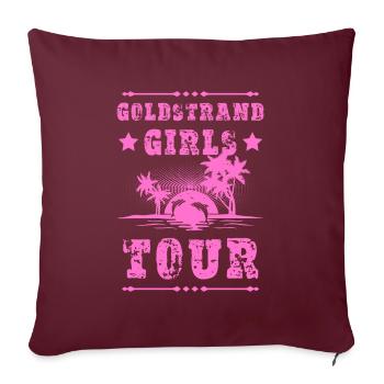 Tournée des Golden Sands Girls - Housse de coussin décorative 45 x 45 cm - bordeaux - Devant