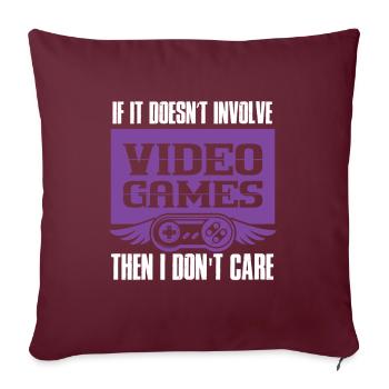 gamer video games - Sofakissenbezug 45 x 45 cm - Burgunderrot - Vorne