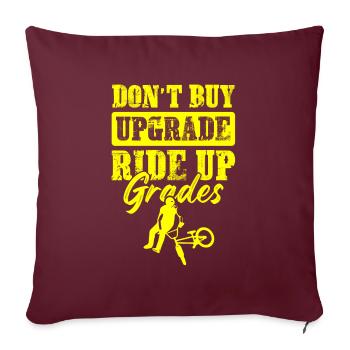 pilote bmx - Housse de coussin décorative 45 x 45 cm - bordeaux - Devant