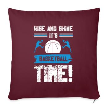 Basketball cool dicton - Housse de coussin décorative 45 x 45 cm - bordeaux - Devant