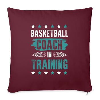 basketball coach - Sofakissenbezug 45 x 45 cm - Burgunderrot - Vorne