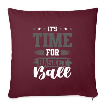 Basketball cool dicton - Housse de coussin décorative 45 x 45 cm - bordeaux - Devant