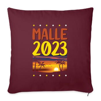 MALLE 2023 - Housse de coussin décorative 45 x 45 cm - bordeaux - Devant