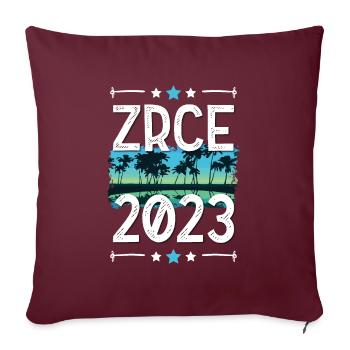 Zrce 2023 - Sofakissenbezug 45 x 45 cm - Burgunderrot - Vorne