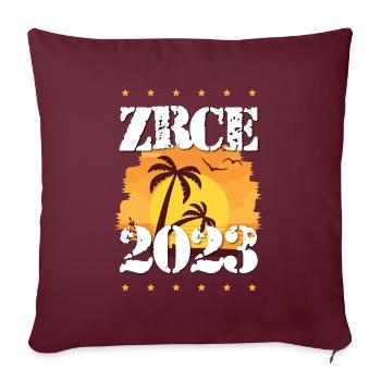 Zrce 2023 - Sofakissenbezug 45 x 45 cm - Burgunderrot - Vorne
