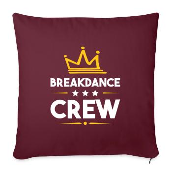 Équipe de breakdance - Housse de coussin décorative 45 x 45 cm - bordeaux - Devant