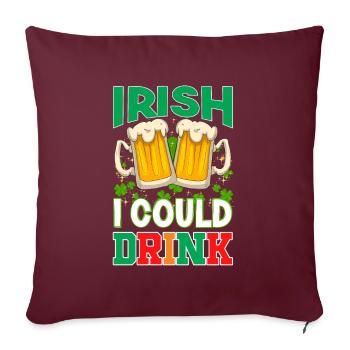 St Paddy’s St Patricksday St Patrick Day - Housse de coussin décorative 45 x 45 cm - bordeaux - Devant