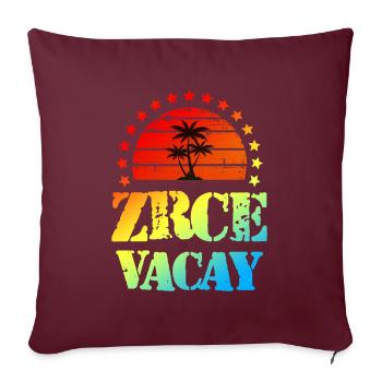 Zrce Urlaub - Sofakissenbezug 45 x 45 cm - Burgunderrot - Vorne
